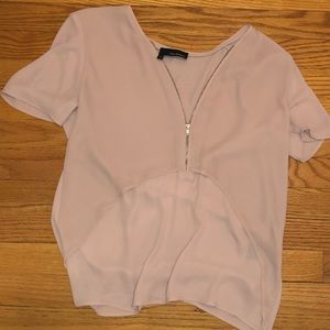 Baby pink lightweight short sleeved shirt